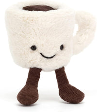 Jellycat Amuseables Espresso Cup Coffee Stuffed Toy, 4 inches - Drink Plush - Fun Gift Idea