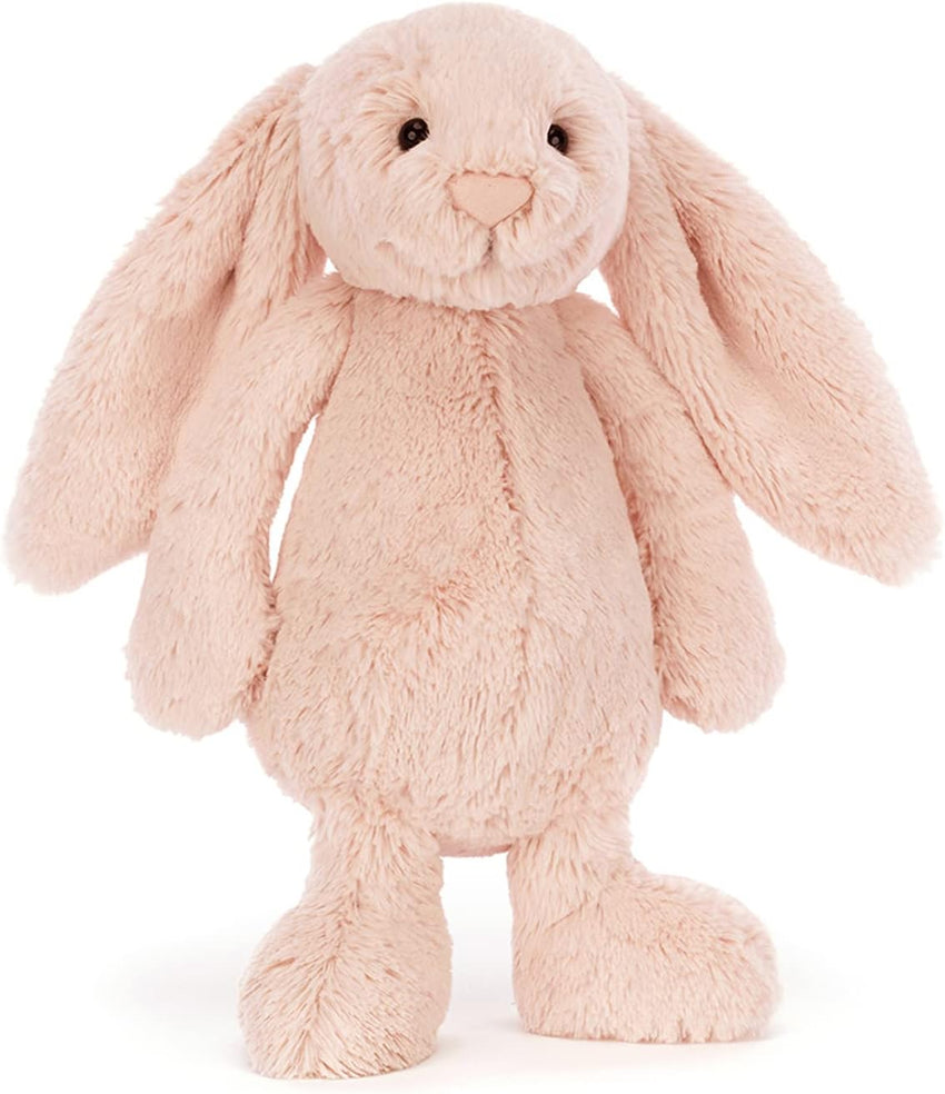 Jellycat Bashful Blush Bunny Stuffed Animal, Medium 12 inches - Rabbit and Bunny Plush Toy - Classic Children's Gift