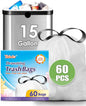 10 Gallon 200 Counts Extra Strong Trash Bags Tall Kitchen Garbage Bags by Teivio, 9 Gallon 10 Gallon,Bathroom Trash Can Bin Liners, Intended for Home,Plastic Bags for office kitchen Garden,Black