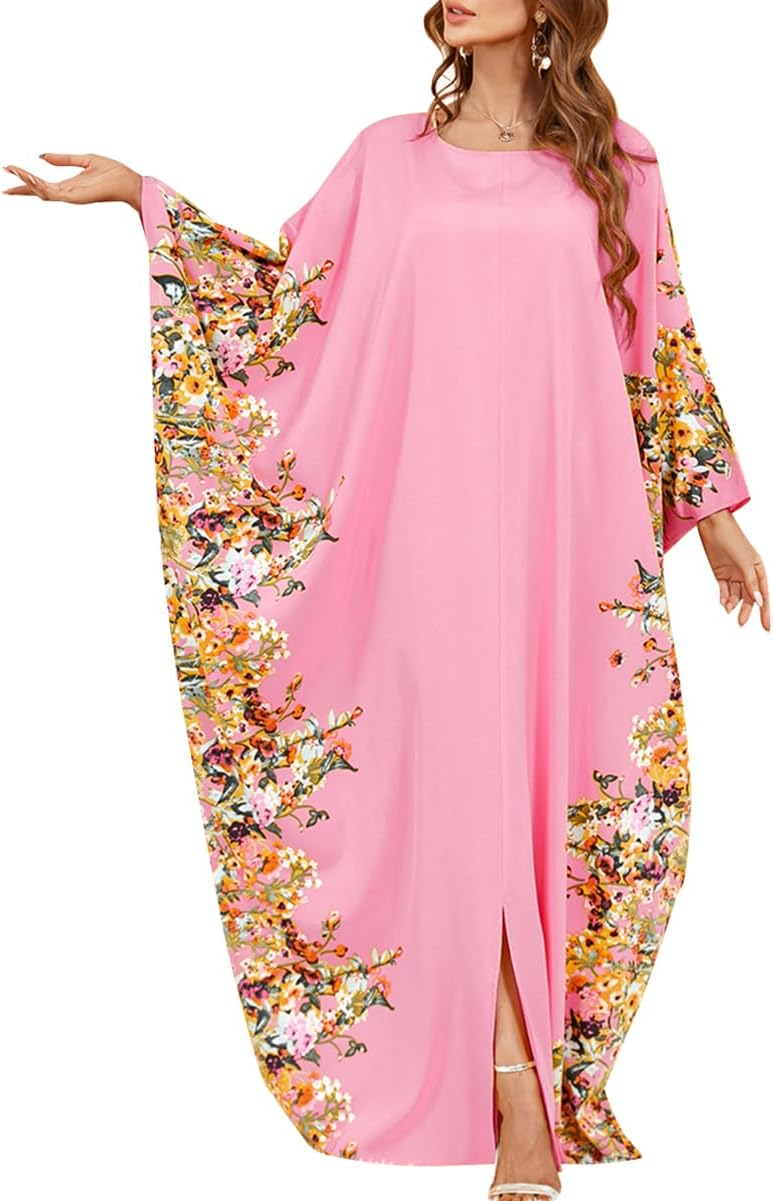Embroidered Abaya Kaftans for Women Modern Elegant Dubai Moroccan Dubai Kaftan Dresses Abaya for Women Muslim Dress