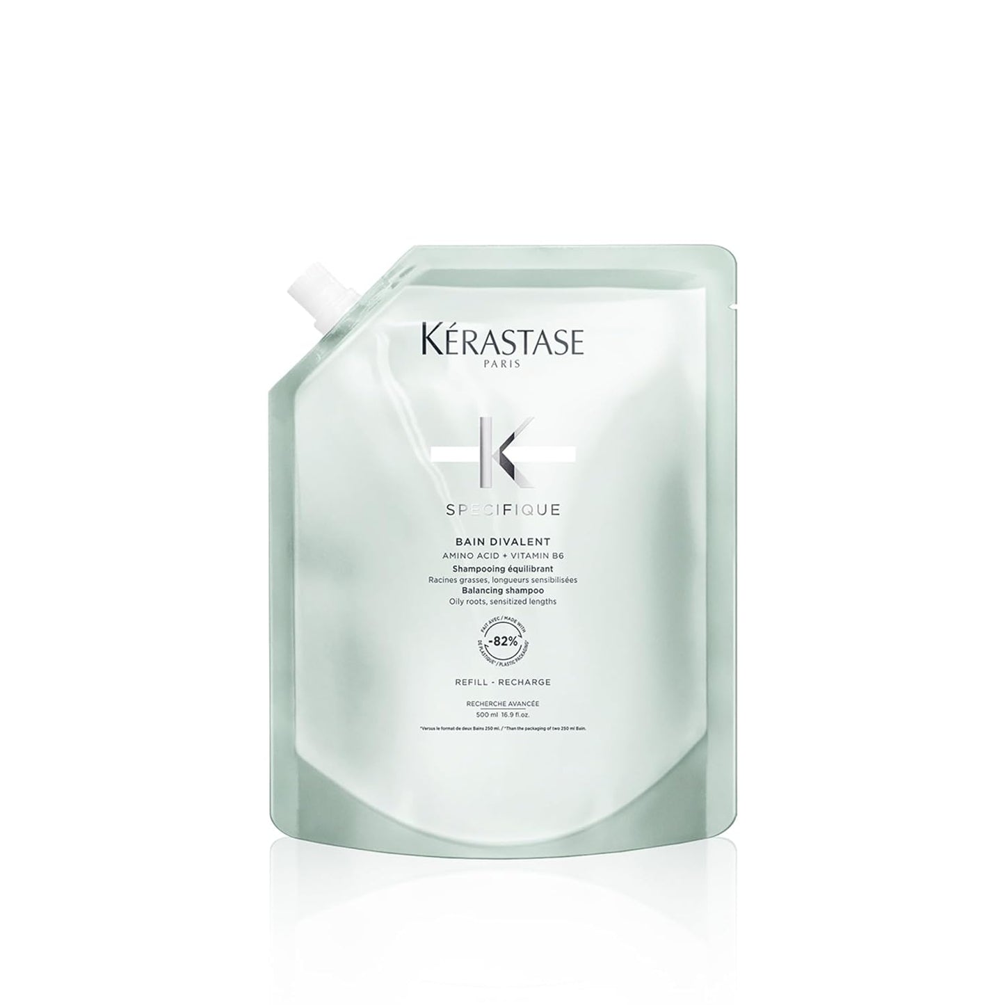 Kerastase Specifique Balancing Shampoo For Oily Scalp & Hair - Cleanses Oil From Roots and Hydrates Dry Hair Ends
