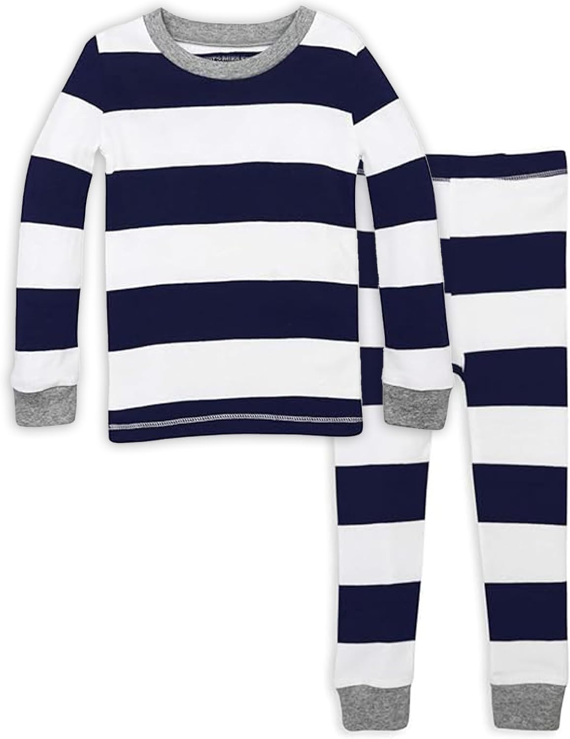 Burt's Bees Baby Girls' Pajamas, 2-Piece Long Sleeve Tee and Pants Organic Cotton PJ Set