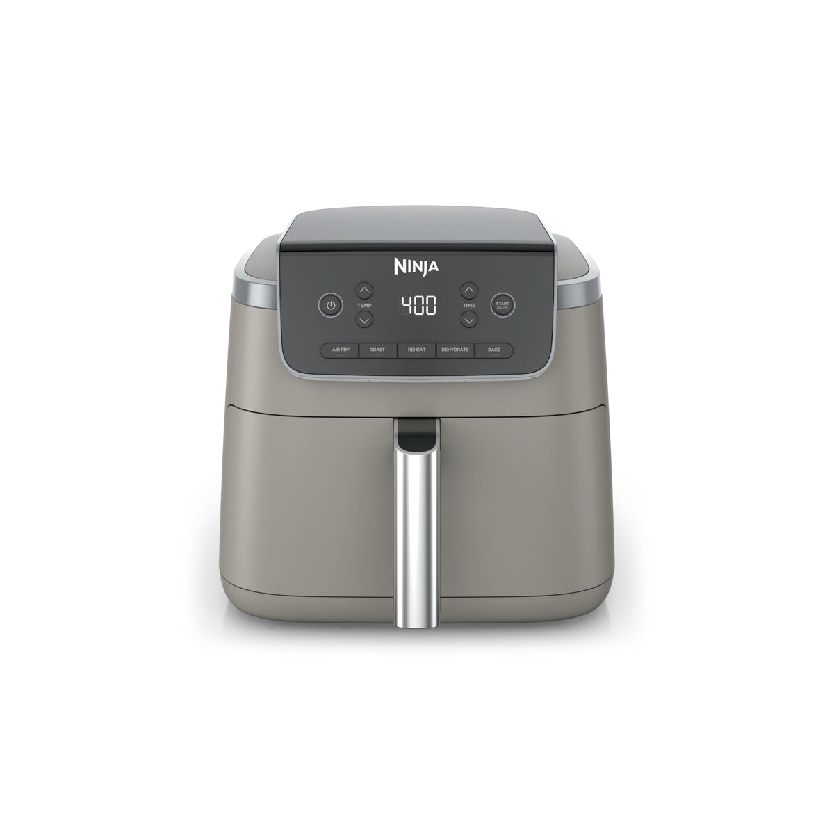 Ninja Air Fryer with Air Crisp | 5 QT Capacity fits up to 4lbs of Fries | 4-in-1 Pro Air Fry, Roast, Reheat, Dehydrate | 400°F Max Temp | 1750 Watts | W/Nonstick Basket & Crisper Plate | Grey | AF141