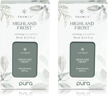 Thymes Pura Refills – 2 Pack of Oil Diffuser Scents – Long-Lasting Pura Diffuser Refills – Premium Home Fragrance – Notes of Pressed Apple, Clove & Cardamom (Simmered Cider, Pack of 2)