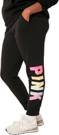 Victoria's Secret Women's Pink Logo Fleece Jogger Sweatpants, (XS-XXL)