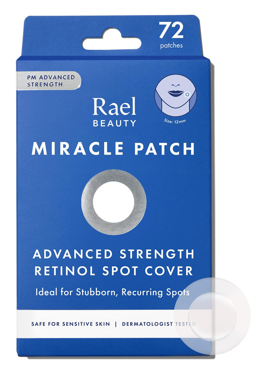 Rael Pimple Patches, Miracle Invisible Spot Cover - Hydrocolloid Acne Pimple Patch, Absorbs Zits & Blemish, Korean Skin Care, 2 Sizes (96 Count)