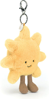 Jellycat Amuseables Sun Bag Charm, 5.5 inches - Sun Plush Keychain - Great Gift Idea