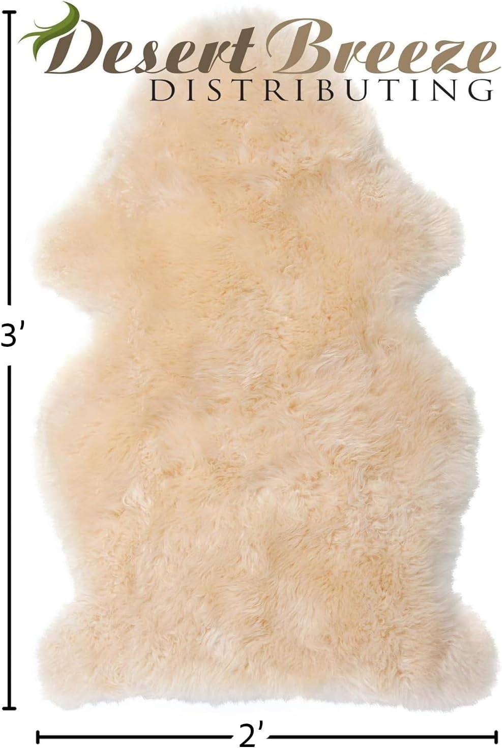 Real New Zealand Lambskin Baby Rug | LRG 2x3 feet | Soft & Gentle Unshorn Baby Sheepskin Rug for Crib, Nursery & Travel | Natural Length Lambswool, Silky Soft, Ethically Sourced, Oeko-Tex Certified