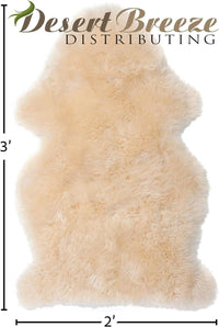 Real New Zealand Lambskin Baby Rug | LRG 2x3 feet | Soft & Gentle Unshorn Baby Sheepskin Rug for Crib, Nursery & Travel | Natural Length Lambswool, Silky Soft, Ethically Sourced, Oeko-Tex Certified