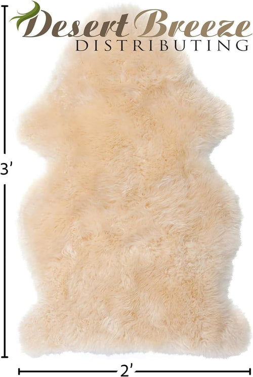 Real New Zealand Lambskin Baby Rug | LRG 2x3 feet | Soft & Gentle Unshorn Baby Sheepskin Rug for Crib, Nursery & Travel | Natural Length Lambswool, Silky Soft, Ethically Sourced, Oeko-Tex Certified