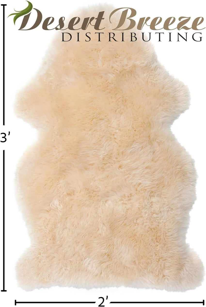 Real New Zealand Lambskin Baby Rug | LRG 2x3 feet | Soft & Gentle Unshorn Baby Sheepskin Rug for Crib, Nursery & Travel | Natural Length Lambswool, Silky Soft, Ethically Sourced, Oeko-Tex Certified