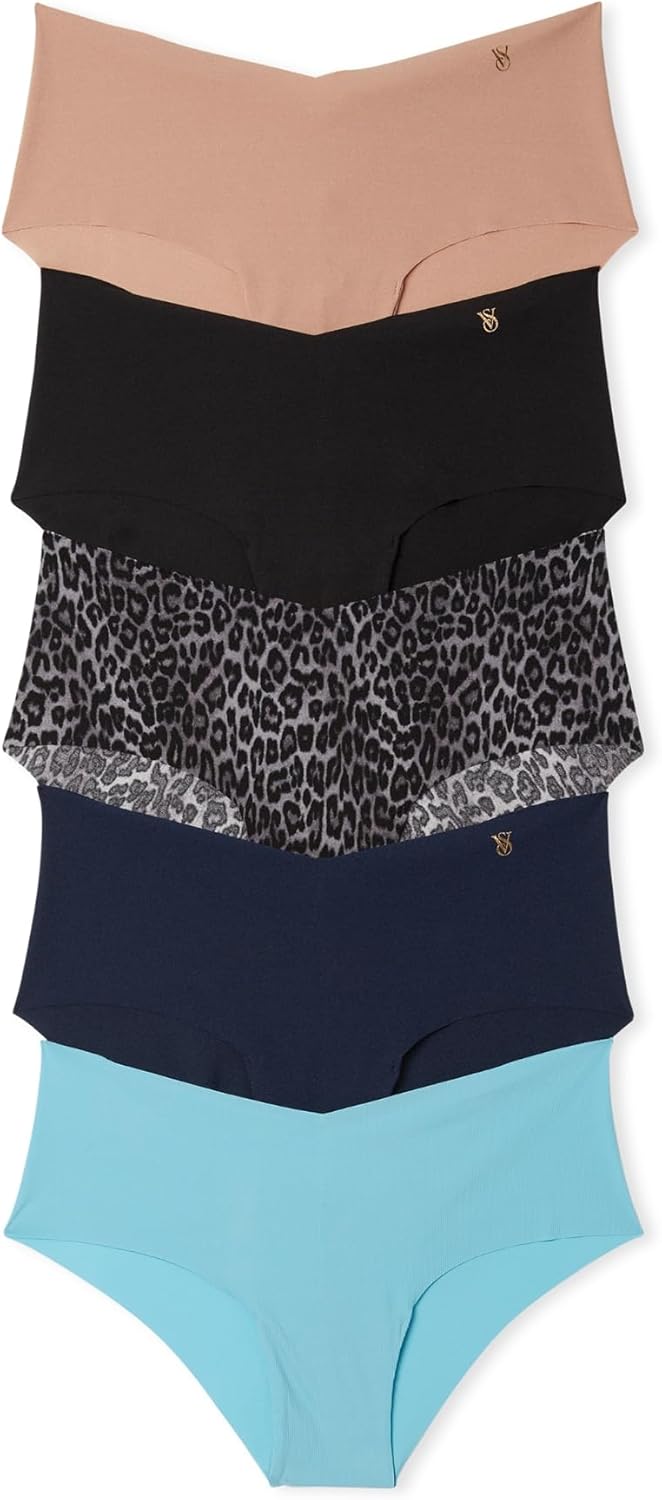 Victoria's Secret Women's No Show Cheeky Underwear, Minimal Coverage Panties for Women, Multi Pack (XS-XXL)