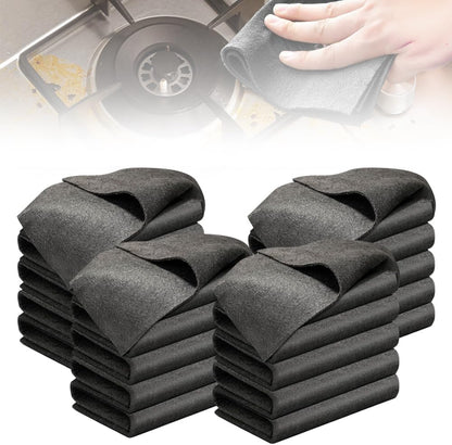 Thickened Magic Cleaning Cloth, 2025 New Magic Cleaning Cloths for Glass, Reusable Microfiber Cleaning Cloth Lint Free Streak Free Rags for Windows Mirrors Cars Kitchen Home Use (10, 11.8 × 11.8 in)
