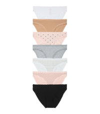 Victoria's Secret Women's Cotton Bikini Underwear, Moderate Coverage Panties for Women, Multi Pack (XS-XXL)