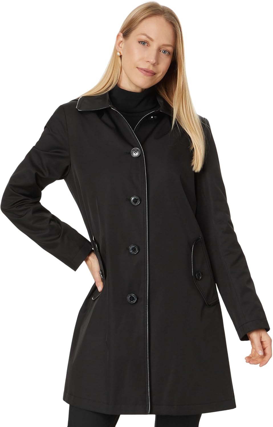 Lauren Ralph Lauren womens Sb W Faux Leather Trim 34"