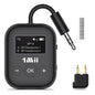 1Mii Bluetooth Transmitter for Airplane, Bluetooth 5.3 Adapter for TV,Airplane Travel Essentials, Aptx Low Latency Wireless Audio Aux for Headphones, Any 3.5mm Jack,Linking 2 Devices (White)