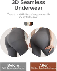 Womens Underwear Seamless High Waisted Briefs Silky Stretch No Show Breathable Full Coverage Ladies Panties 6 Pack