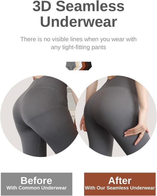 Womens Underwear Seamless High Waisted Briefs Silky Stretch No Show Breathable Full Coverage Ladies Panties 6 Pack