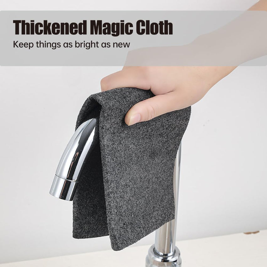Thickened Magic Cleaning Cloth, 2025 New Magic Cleaning Cloths for Glass, Reusable Microfiber Cleaning Cloth Lint Free Streak Free Rags for Windows Mirrors Cars Kitchen Home Use (10, 11.8 × 11.8 in)