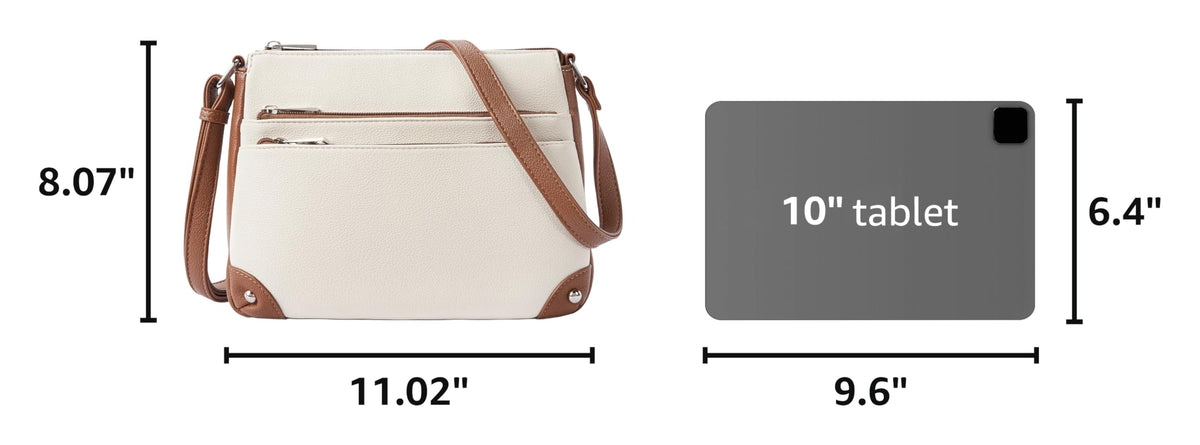 WESTBRONCO Crossbody Bags for Women, Medium Size Shoulder Handbags, Satchel Purse with Multi Zipper Pocket