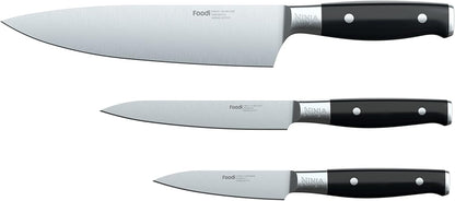 Ninja K32004 Foodi NeverDull System 4-Piece Steak Knife Set, Premium, German Stainless Steel, Black