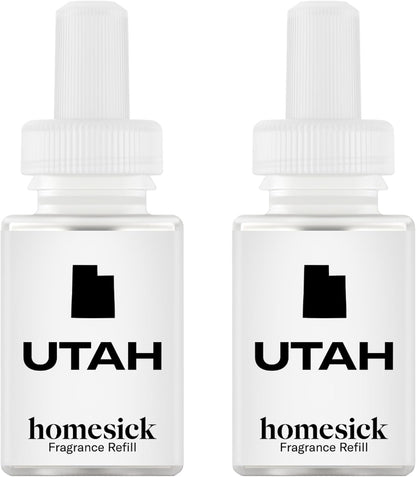 Pura & Homesick Home Scent Refill - Smart Air Diffuser - Up to 120-Hours of Luxury Fragrance per Refill - Home Essential - Clean & Safe Diffuser Fragrance - 2 Pack, New Home