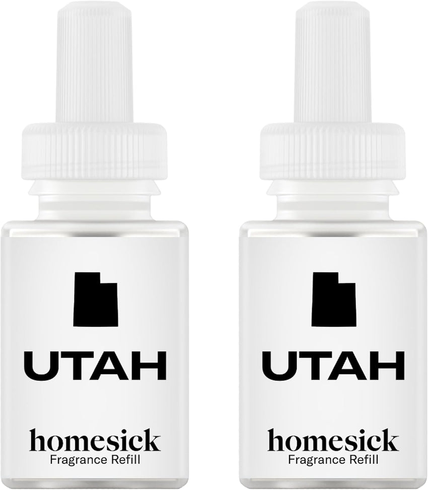 Pura & Homesick Home Scent Refill - Smart Air Diffuser - Up to 120-Hours of Luxury Fragrance per Refill - Home Essential - Clean & Safe Diffuser Fragrance - 2 Pack, New Home