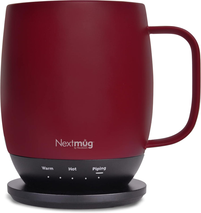 Nextmug - Temperature-Controlled, Self-Heating Coffee Mug (Black - 14 oz.)