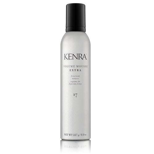 Kenra Volume Mousse Extra 17 | Firm Hold Mousse | Non-drying, Non-flaking Lightweight Formula | Tames Frizz & Conditions |Thermal Protection up to 450F| All Hair Types | 8 oz