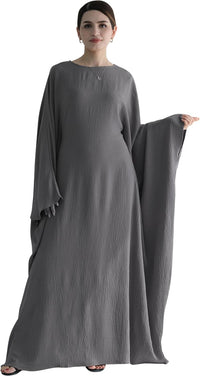 Muslim Prayer Dress Abaya Islamic Ramadan Robe Slightly Elasticity Garment Eid Clothes