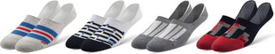 Pair of Thieves Men’s No Show Liner Socks, 4 Pack, Low-Cut Invisible Socks with Silicone Gripper, AMZ Exclusive