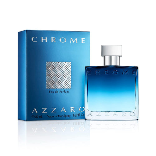 Azzaro Chrome Eau de Parfum - Fresh Aquatic Mens Cologne - Fougère, Aromatic & Woody Fragrance - Citrus Notes of Green Mandarin - Lasting Wear - Classic Clean Scent - Luxury Perfumes for Men