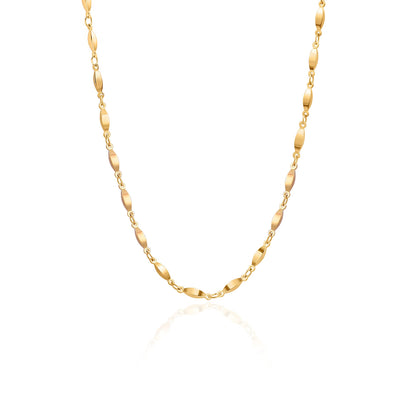 Aobei Pearl 18K Gold Plated Paperclip Chain Choker Satellite Chain Freshwater Cultured Biwa Pearl Pendant Necklace Dainty Turquoise Jewelry for Women