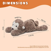 14" 7 OZ Monkey Cute Weighted Stuffed Animals,Sensory Comfort Plush Throw Pillow Toy,Monkey Plush Toys for Stress Relief, Kawaii Plushies Hugging Toy Stuffed Monkey Gifts for Kids & Adults.