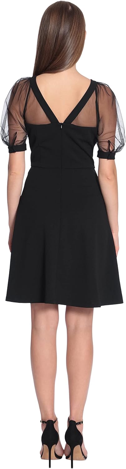 Maggy London Women's Illusion Dress Occasion Event Party Holiday Cocktail Guest of Wedding.