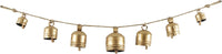 Deco 79 Rustic Metal Cowbell Decorative Bells, 4" x 3" x 29.01", Gold