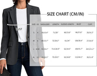 Mina Self 2025 Fall Casual Blazer for Women-Long Sleeve Lapel Open Front Lightweight Work Office Jackets with Pockets