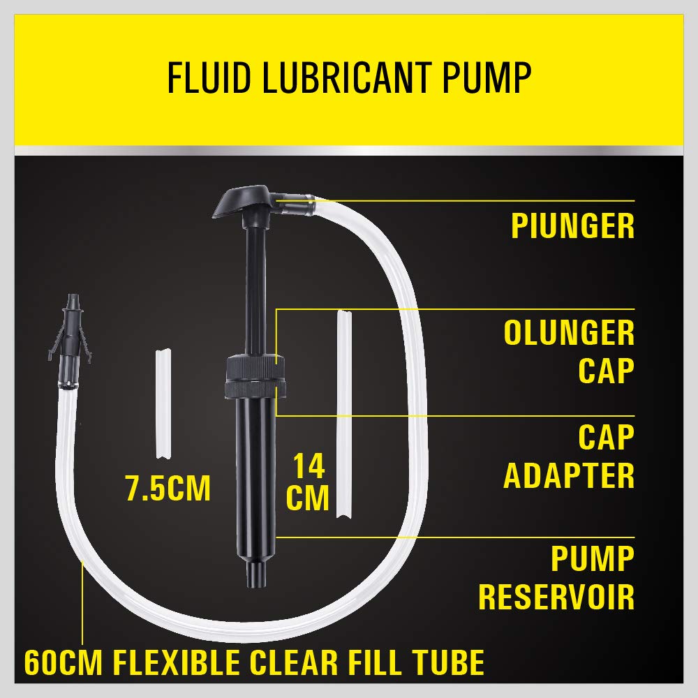 SEDY Lubricant Fluid Transfer Pump,Transmission Fluid Pump,Gear Oil Pump for Gallon Bottles & Wide Mouth Quart Bottles,Differential Fluid Pump,Hand Transfer Gear Oil,Transmission & Differential Fluid