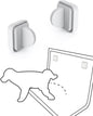 Dog Pee Pad Holder Potty Training Pad Magnetic Wall Holder for Leg-Lifting Dogs & Canine Urine Marking Strong Magnets No More Slipping Pee Pads Fit for Any Size of Puppy Pee Pads (Black)