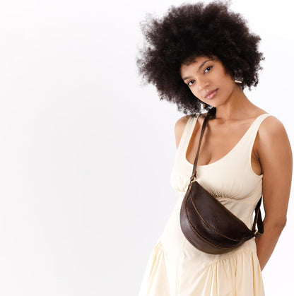 Portland Leather Goods Koala Sling Bag – Leather Sling with Adjustable Strap – Handmade from the Finest Full-Grain Hides