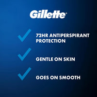 Gillette Clinical Antiperspirant and Deodorant for Men, 72hr Sweat & Odor Protection, Long Lasting Freshness, Anti-White Mark Technology, Soft Solid, Ultimate Fresh Scent, 1.7 oz (Pack of 3)
