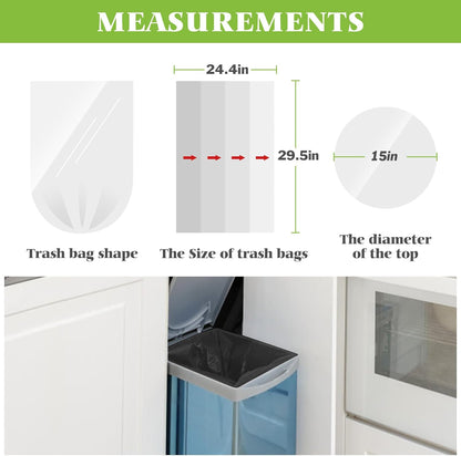 10 Gallon 200 Counts Extra Strong Trash Bags Tall Kitchen Garbage Bags by Teivio, 9 Gallon 10 Gallon,Bathroom Trash Can Bin Liners, Intended for Home,Plastic Bags for office kitchen Garden,Black