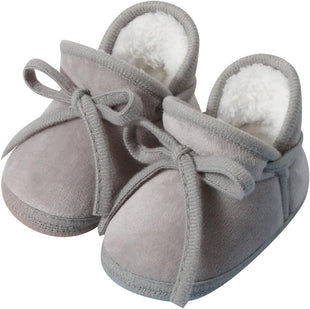 Baby Booties Newborn Fleece First Walking Shoes Non-Slip Sole Slippers Cozy Warm Booties for Infant Toddler Boys Girls