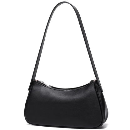 Small Shoulder Bag for Women Cute Mini Purse Trendy Vegan Leather Y2k Crescent Handbag