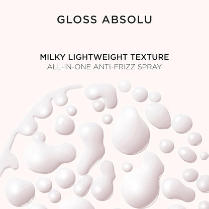 Kerastase Gloss Absolu Anti-Frizz Glaze Milk - Instantly Detangles, Hydrates & Smooths, Eases Blow-Dry, Absorbs Frizz & Fly-Aways, Protects from Heat & Humidity, For Long Hair