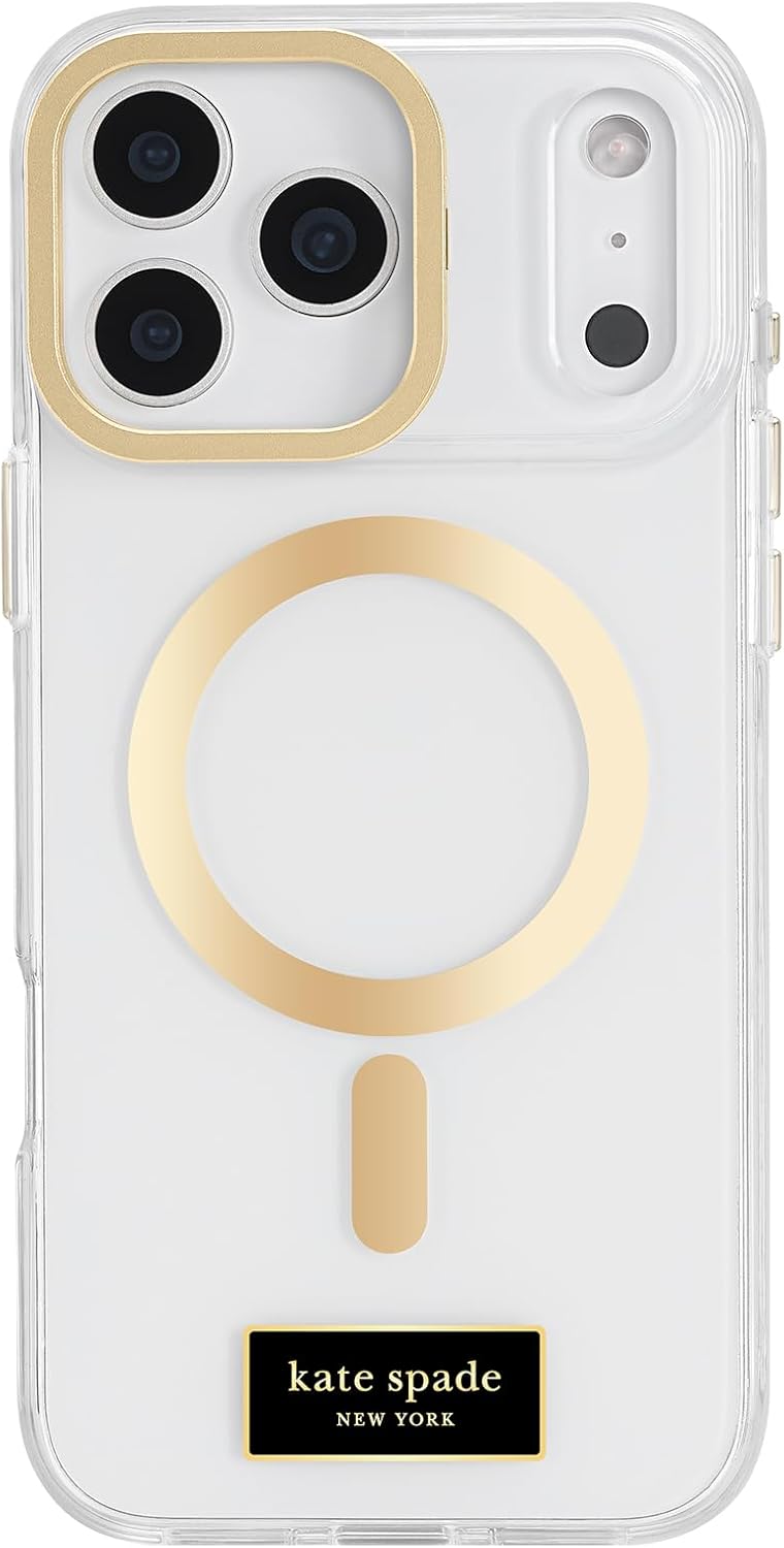 kate spade new york iPhone 17 Pro Max Case - Compatible with MagSafe - Designer Phone Case - Tortoise