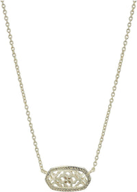 Kendra Scott Elisa Pendant Necklace for Women, Fashion Jewelry, 14k Gold-Plated