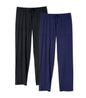 DAVID ARCHY Mens Pajama Pants Bamboo Rayon Lightweight Sleep Bottoms, Breathable Lounge Pants with Pockets Comfy PJs, 2 Pack