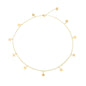 S.J JEWELRY Women Simple Delicate Full Moon 14K Gold Plated/Rose Gold/Silver Plated Layered Pendant Handmade Star Chokers Necklaces