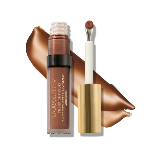 LAURA GELLER NEW YORK The Bright Stuff Illuminating Under Eye Concealer with Cooling Metal Tip - Light Coverage (07 Deep)